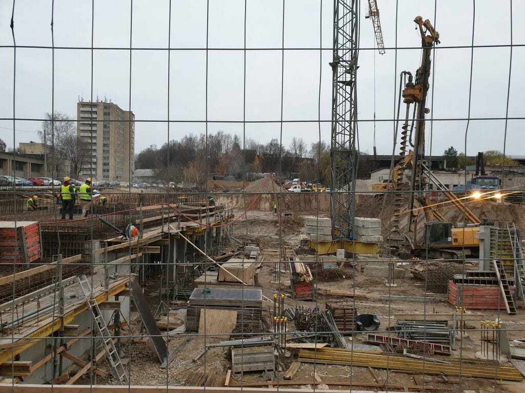 Vilnelės skverai 1 etapas (Manufaktūrų g. 7) - Multi apartment - construction photos