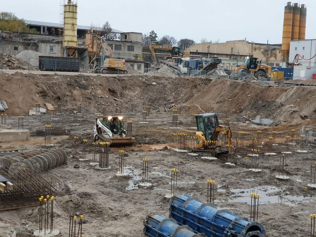 Vilnelės skverai 1 etapas (Manufaktūrų g. 7) - Multi apartment - construction photos