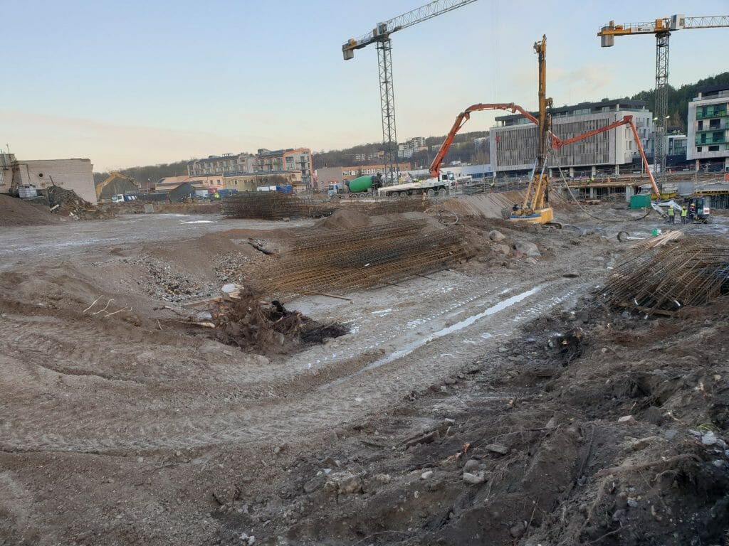 Vilnelės skverai 1 etapas (Manufaktūrų g. 7) - Multi apartment - construction photos