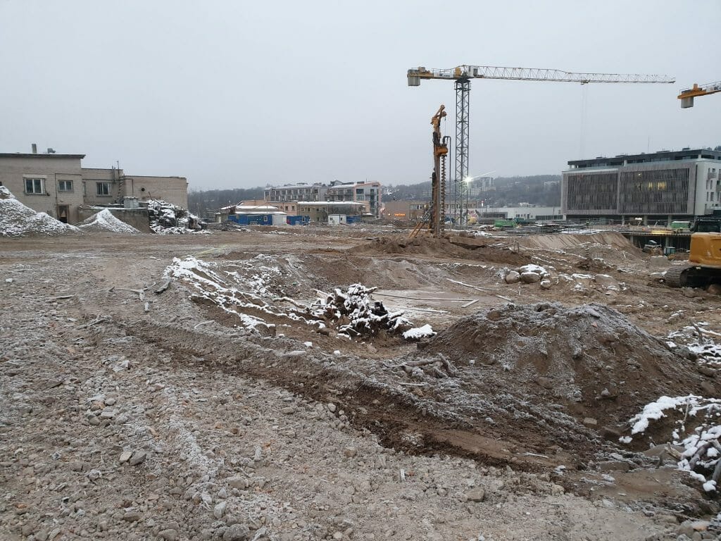 Vilnelės skverai 1 etapas (Manufaktūrų g. 7) - Multi apartment - construction photos