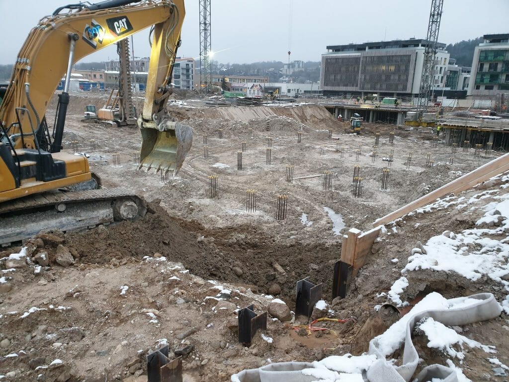 Vilnelės skverai 1 etapas (Manufaktūrų g. 7) - Multi apartment - construction photos