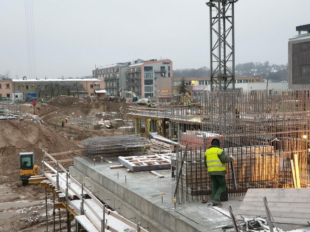 Vilnelės skverai 1 etapas (Manufaktūrų g. 7) - Multi apartment - construction photos
