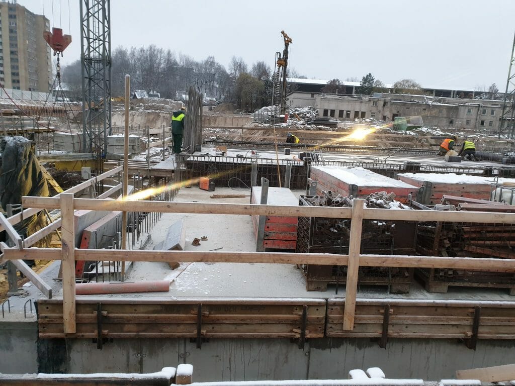 Vilnelės skverai 1 etapas (Manufaktūrų g. 7) - Multi apartment - construction photos