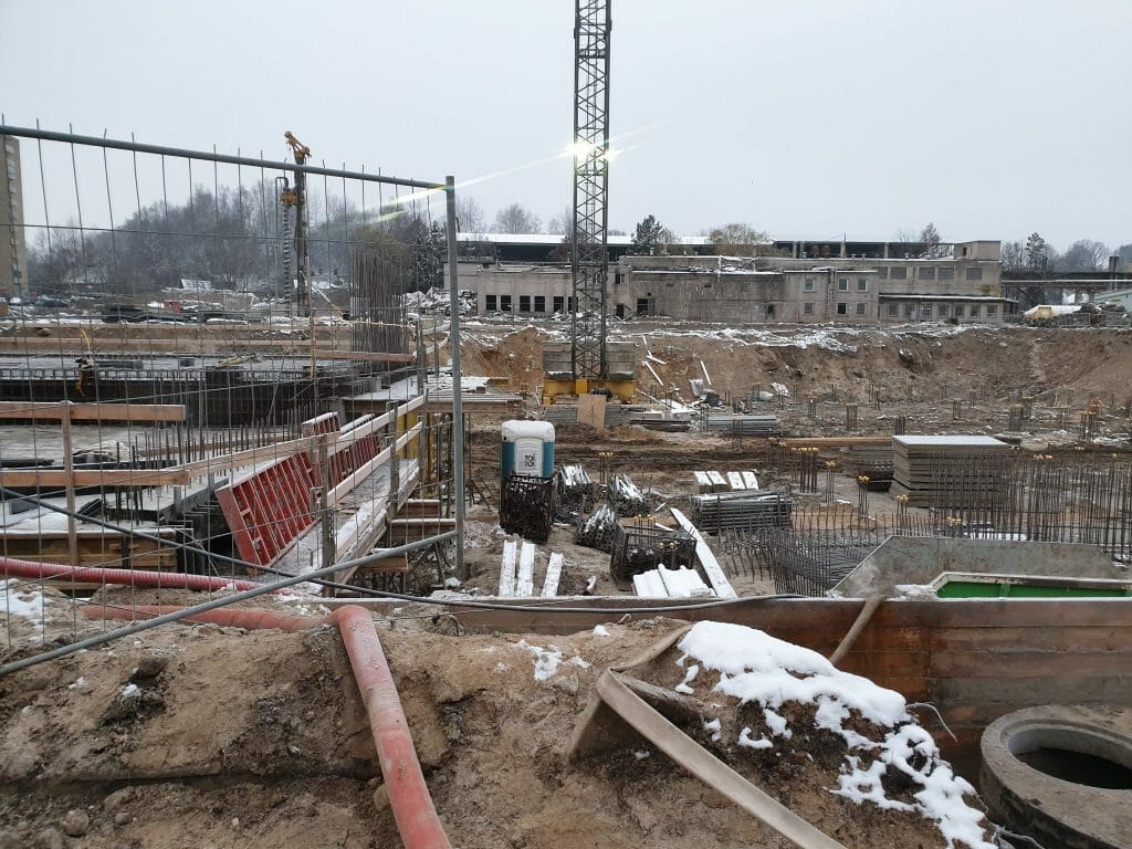 Vilnelės skverai 1 etapas (Manufaktūrų g. 7) - Multi apartment - construction photos