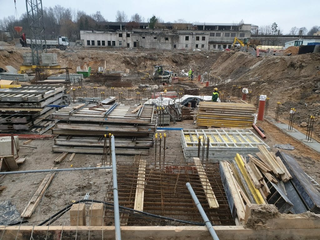 Vilnelės skverai 1 etapas (Manufaktūrų g. 7) - Multi apartment - construction photos