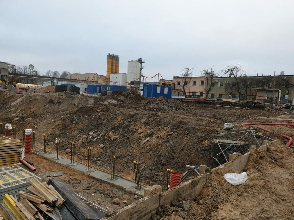 Vilnelės skverai 1 etapas (Manufaktūrų g. 7) - Multi apartment - construction photos