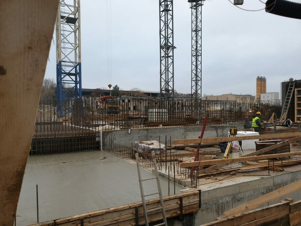 Vilnelės skverai 1 etapas (Manufaktūrų g. 7) - Multi apartment - construction photos