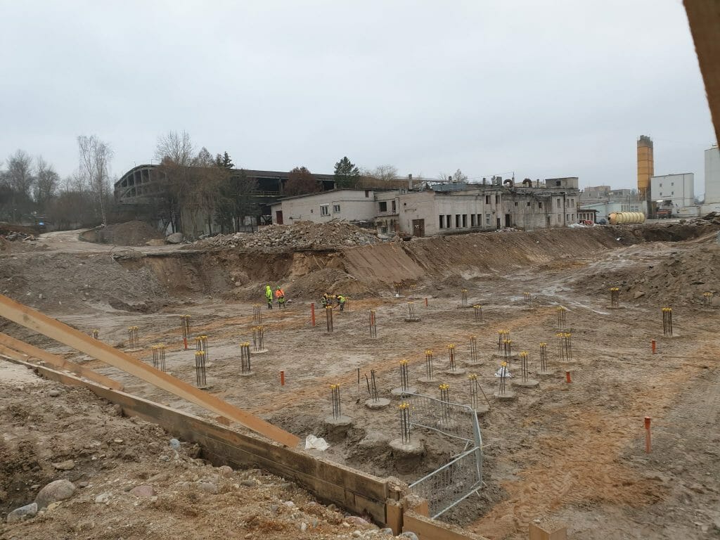 Vilnelės skverai 1 etapas (Manufaktūrų g. 7) - Multi apartment - construction photos