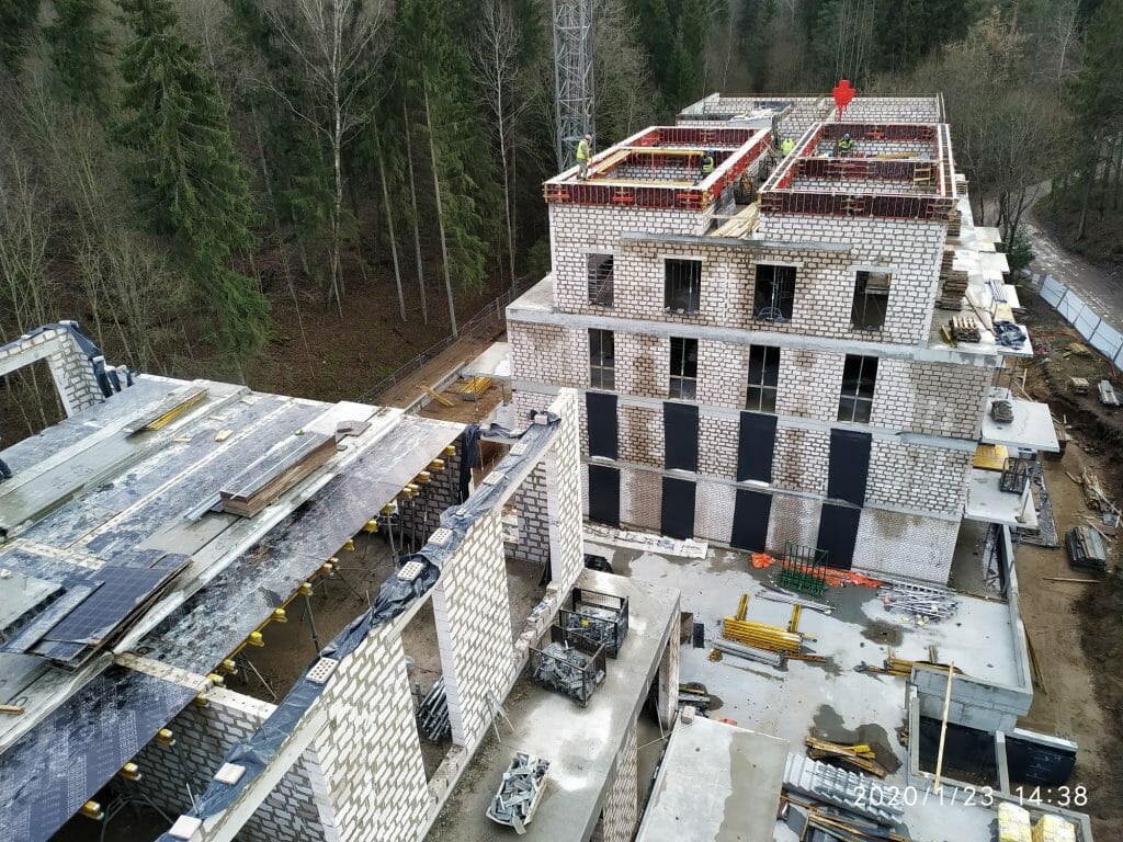 Miško ardai 1 etapas (Burbiškių g. 6) - Multi apartment - construction photos