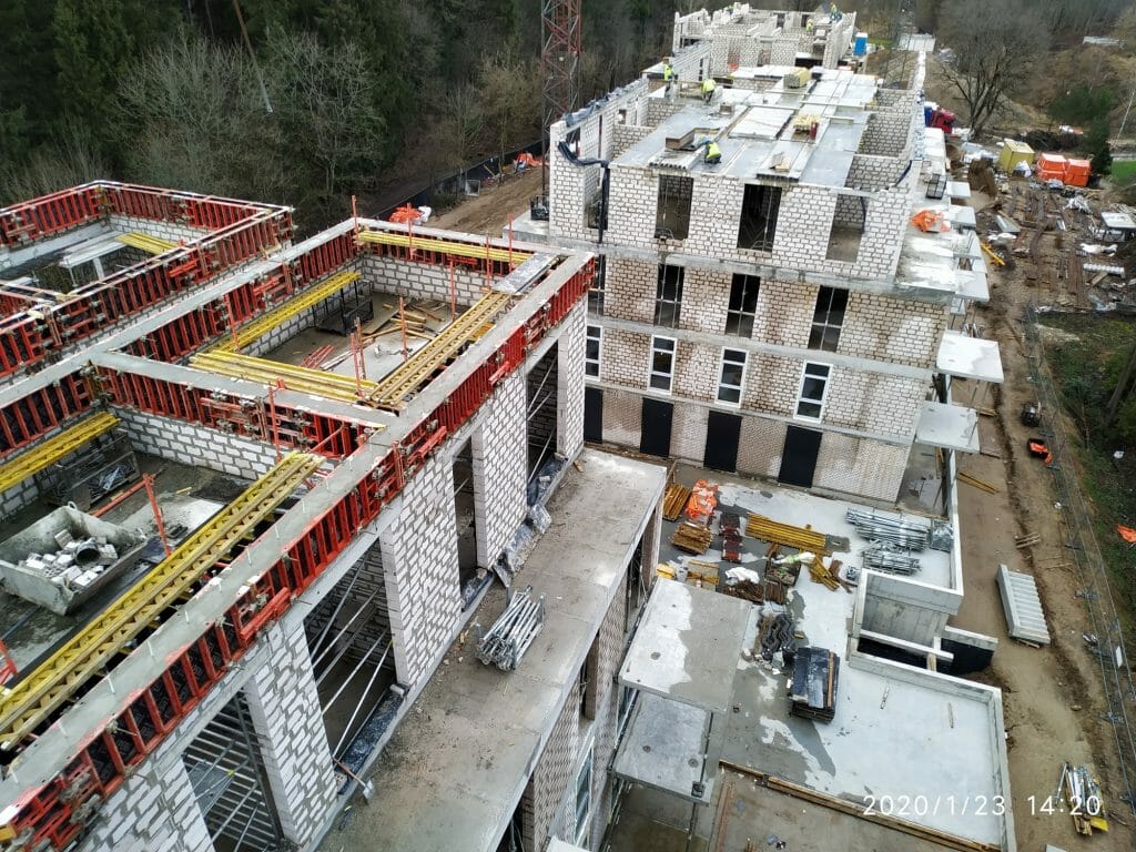 Miško ardai 1 etapas (Burbiškių g. 6) - Multi apartment - construction photos