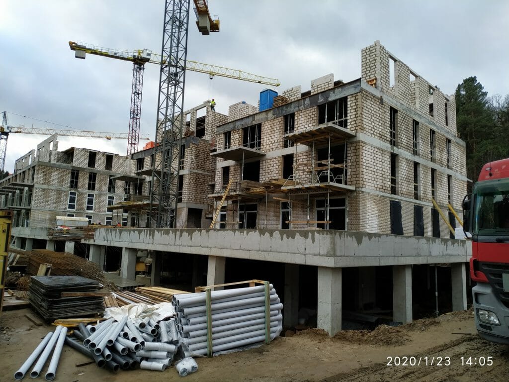 Miško ardai 1 etapas (Burbiškių g. 6) - Multi apartment - construction photos