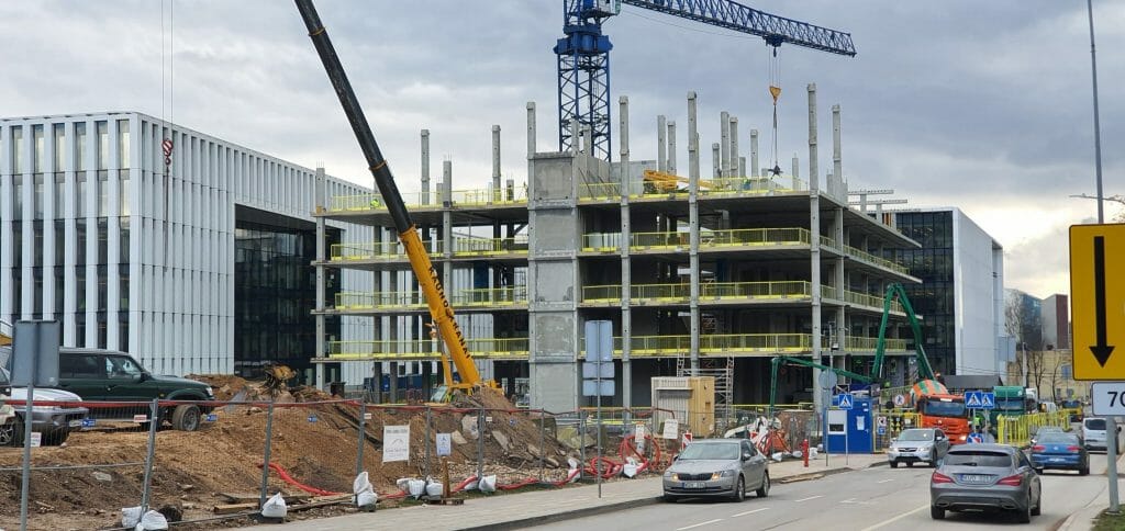 Saltoniškių 7 (S7) 4 etapas (Saltoniškių g. 7C) - Office center - construction photos