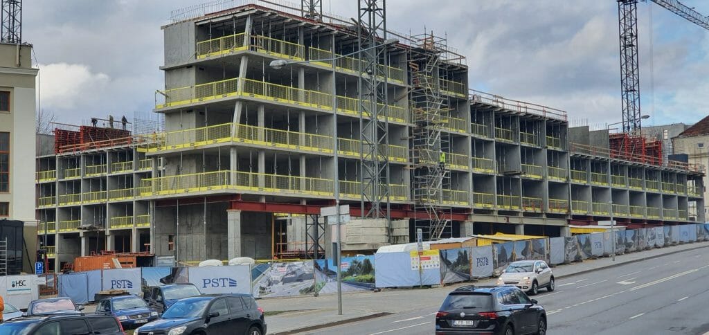 AMPÉRA (Rinktinės g. 2) - Daudzdzīvokļu nams, Biroju centrs - būvdarbu attēli