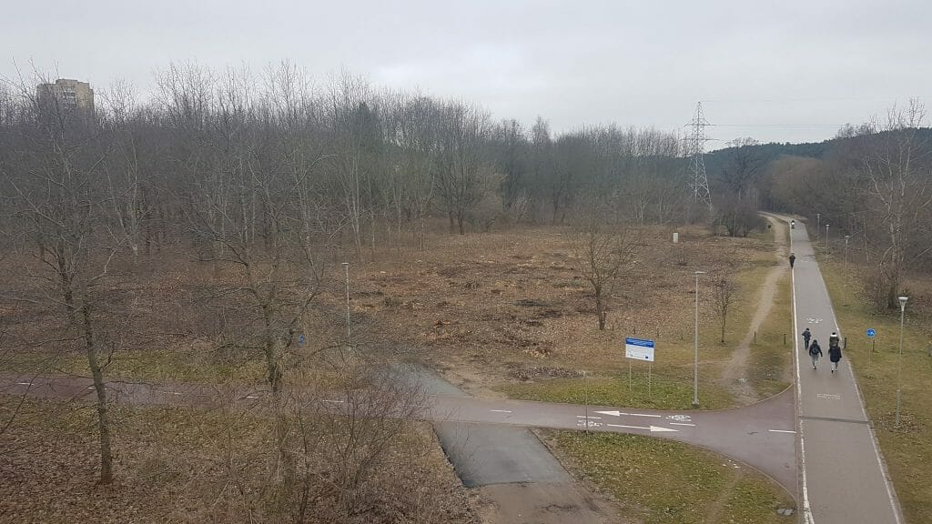 Lietaus kolektoriaus ir nuotekų valymo įrenginių rekonstrukcija ir statyba Verkių, Kareivių g. (Kareivių g.) - Distribution network - construction photos