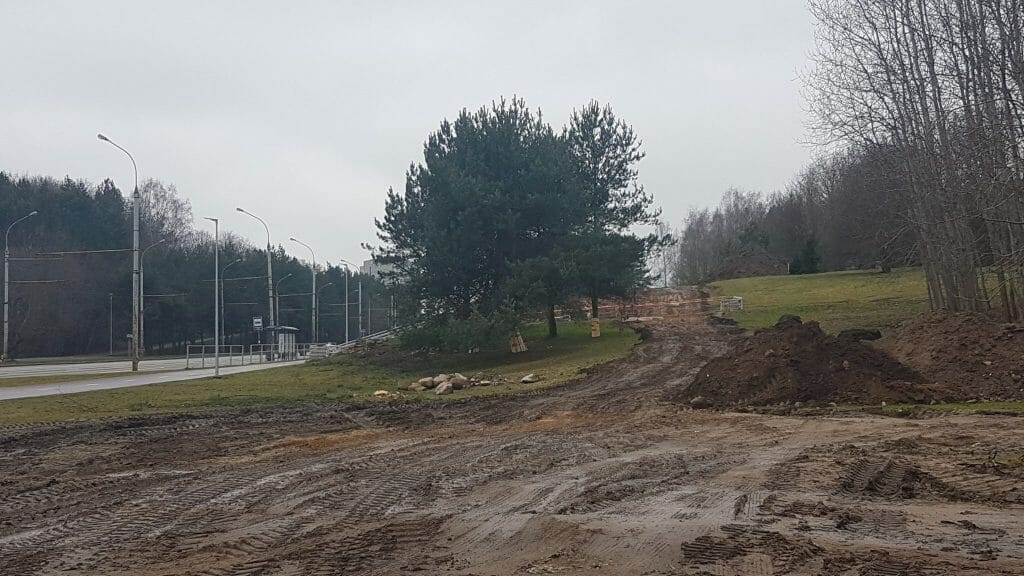 Lietaus kolektoriaus ir nuotekų valymo įrenginių rekonstrukcija ir statyba Verkių, Kareivių g. (Kareivių g.) - Distribution network - construction photos