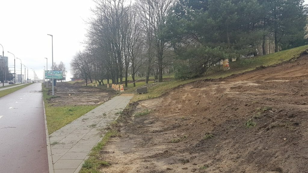 Lietaus kolektoriaus ir nuotekų valymo įrenginių rekonstrukcija ir statyba Verkių, Kareivių g. (Kareivių g.) - Distribution network - construction photos