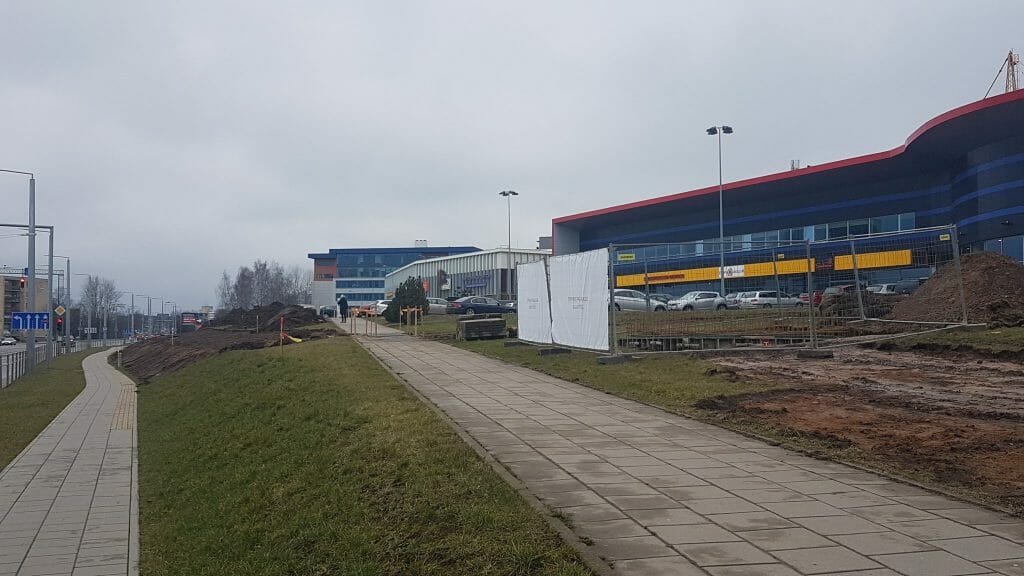 Lietaus kolektoriaus ir nuotekų valymo įrenginių rekonstrukcija ir statyba Verkių, Kareivių g. (Kareivių g.) - Distribution network - construction photos