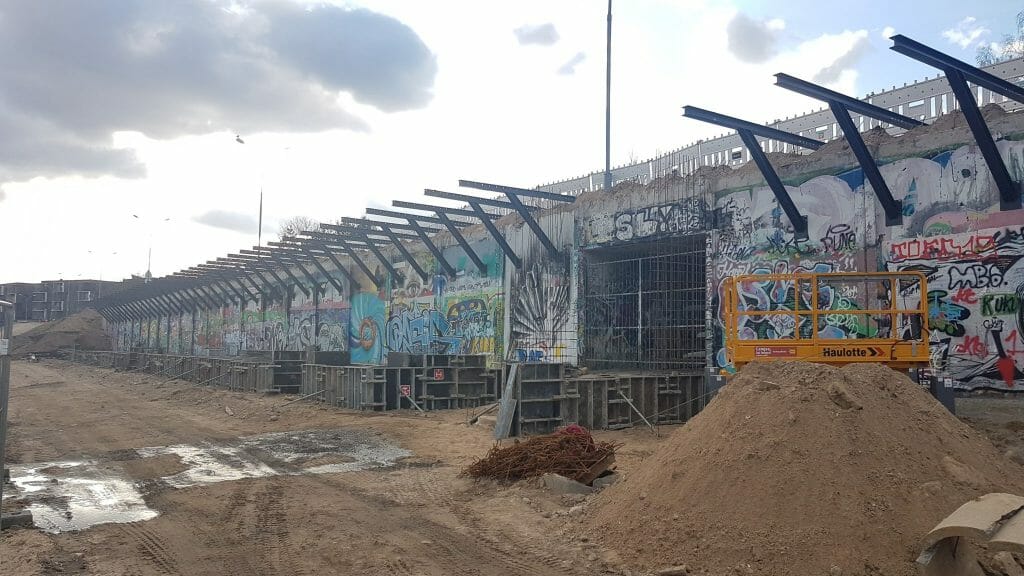 Neries dešiniosios krantinės (Upės g.) - Bike path, Sports field or court, Waterside - construction photos