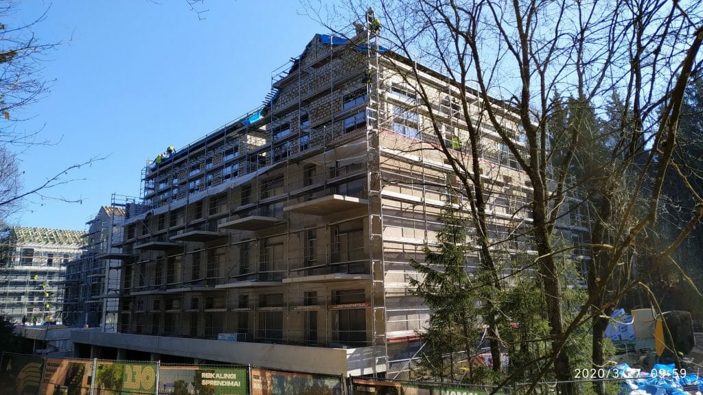 Miško ardai 1 etapas (Burbiškių g. 6) - Multi apartment - construction photos
