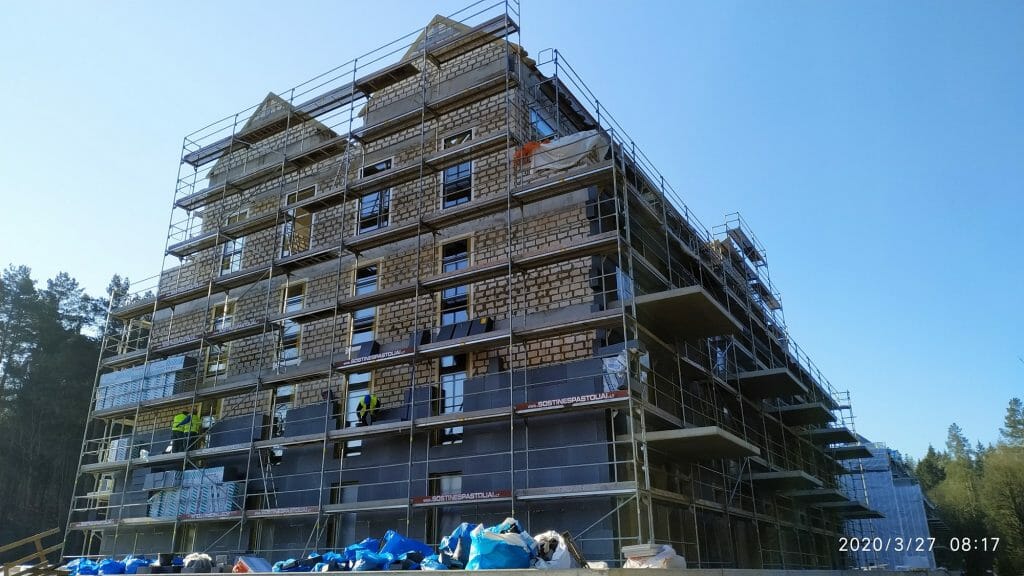 Miško ardai 1 etapas (Burbiškių g. 6) - Multi apartment - construction photos