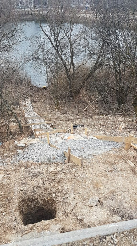 Neries senvagės slėnis (Linkmenų g.) - Bike path, Park - construction photos