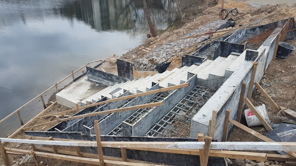 Neries senvagės slėnis (Linkmenų g.) - Bike path, Park - construction photos