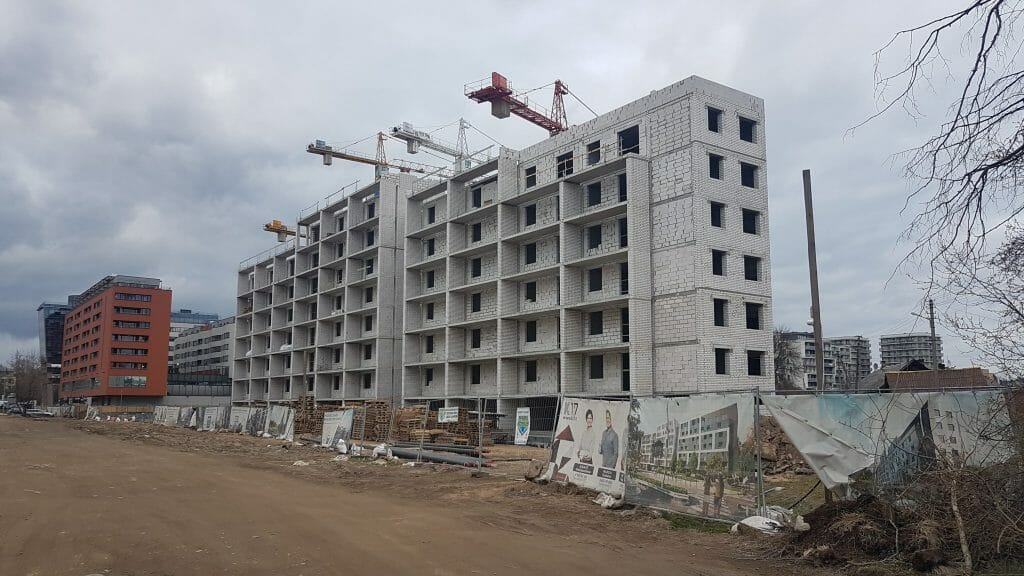 K17 (Kernavės g. 15, 17) - Multi apartment - construction photos