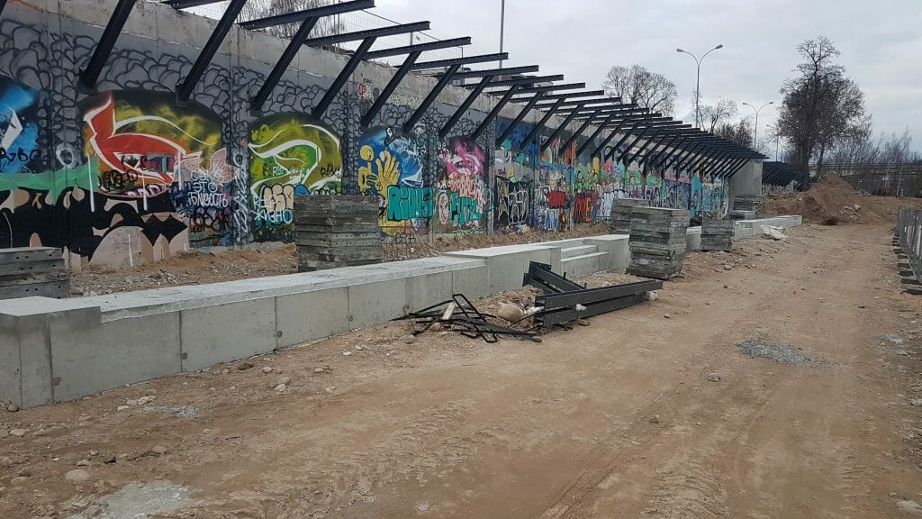 Neries dešiniosios krantinės (Upės g.) - Bike path, Sports field or court, Waterside - construction photos