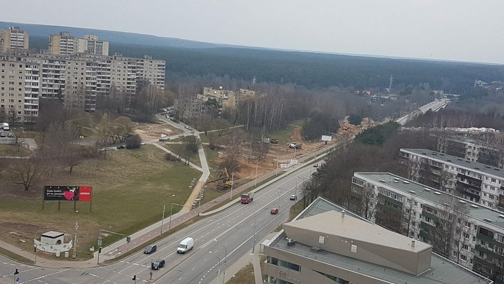 Lietaus kolektoriaus ir nuotekų valymo įrenginių rekonstrukcija ir statyba Verkių, Kareivių g. (Kareivių g.) - Distribution network - construction photos