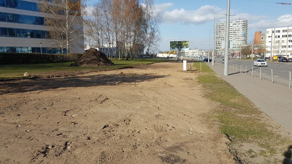 Lietaus kolektoriaus ir nuotekų valymo įrenginių rekonstrukcija ir statyba Verkių, Kareivių g. (Kareivių g.) - Distribution network - construction photos