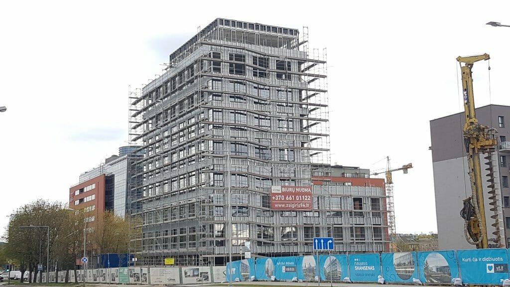 Žalgirio 94 (Žalgirio g. 94) - Office center - construction photos