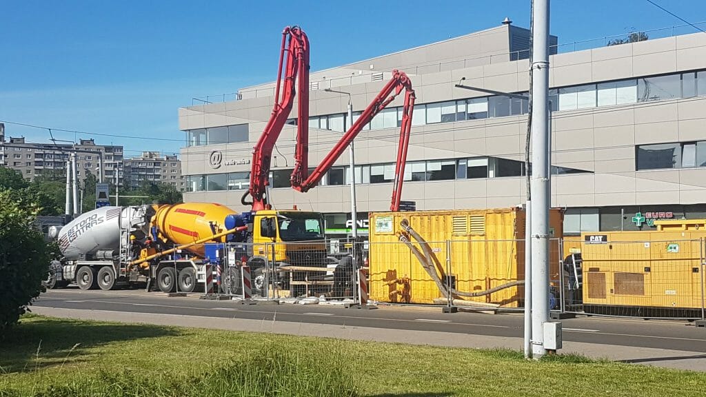 Lietaus kolektoriaus ir nuotekų valymo įrenginių rekonstrukcija ir statyba Verkių, Kareivių g. (Kareivių g.) - Distribution network - construction photos