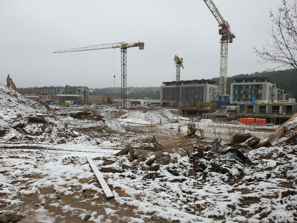 Vilnelės skverai 1 etapas (Manufaktūrų g. 7) - Multi apartment - construction photos