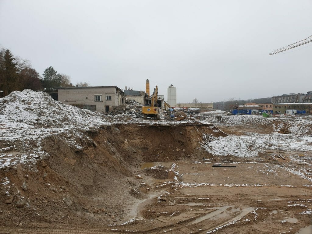 Vilnelės skverai 1 etapas (Manufaktūrų g. 7) - Multi apartment - construction photos