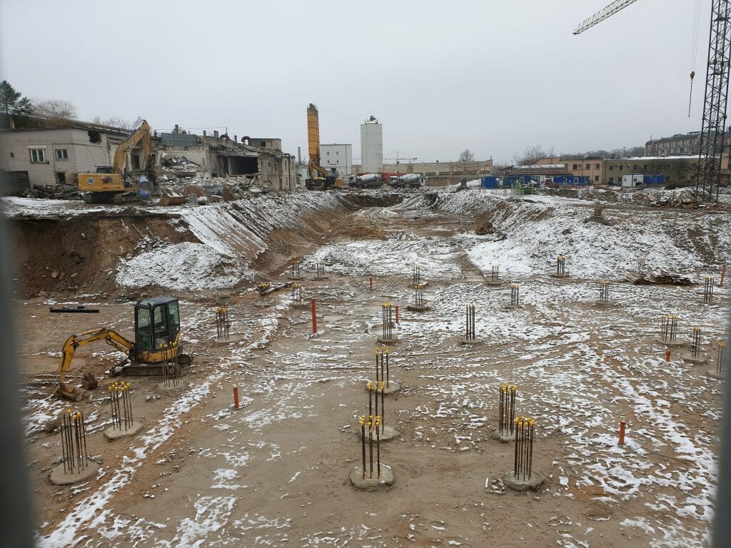 Vilnelės skverai 1 etapas (Manufaktūrų g. 7) - Multi apartment - construction photos