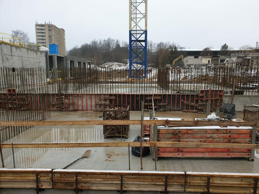 Vilnelės skverai 1 etapas (Manufaktūrų g. 7) - Multi apartment - construction photos