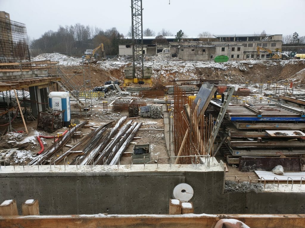 Vilnelės skverai 1 etapas (Manufaktūrų g. 7) - Multi apartment - construction photos