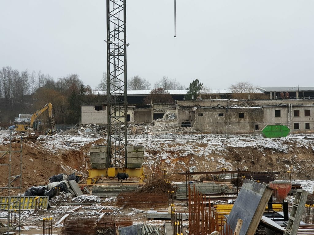 Vilnelės skverai 1 etapas (Manufaktūrų g. 7) - Multi apartment - construction photos