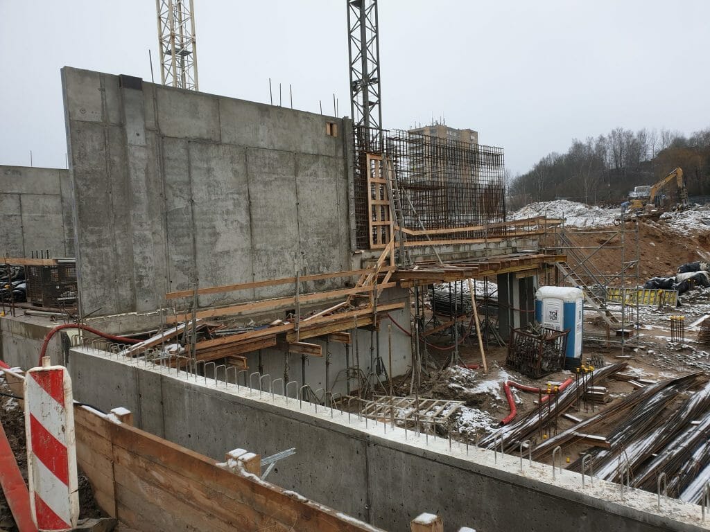 Vilnelės skverai 1 etapas (Manufaktūrų g. 7) - Multi apartment - construction photos