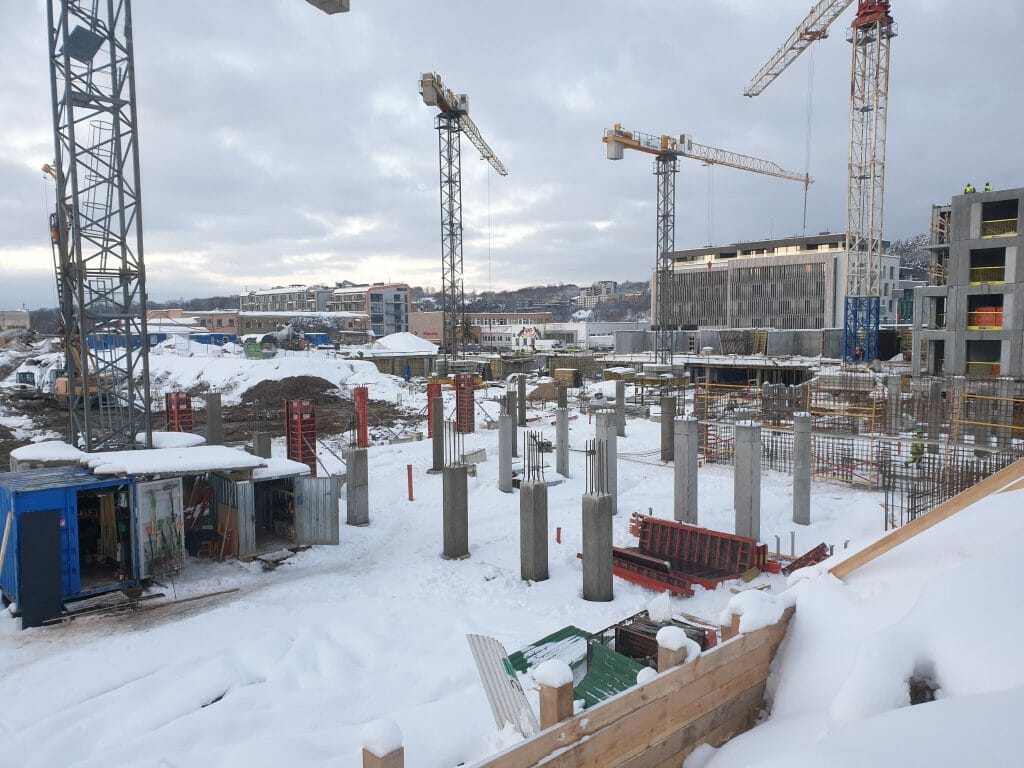 Vilnelės skverai 1 etapas (Manufaktūrų g. 7) - Multi apartment - construction photos