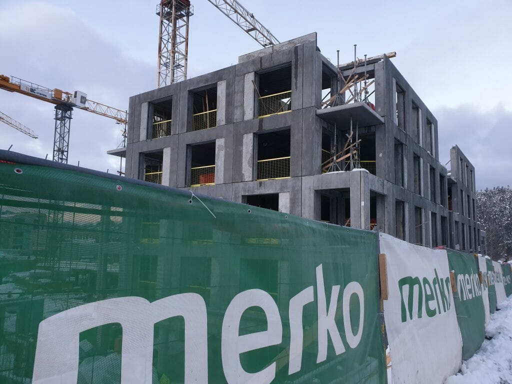 Vilnelės skverai 1 etapas (Manufaktūrų g. 7) - Multi apartment - construction photos