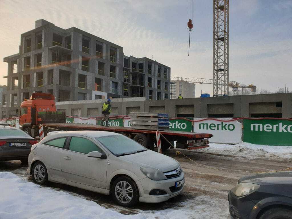 Vilnelės skverai 1 etapas (Manufaktūrų g. 7) - Multi apartment - construction photos