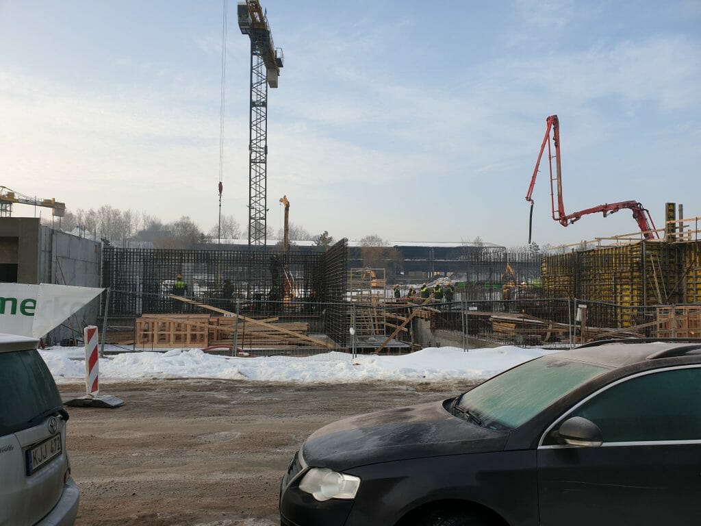 Vilnelės skverai 1 etapas (Manufaktūrų g. 7) - Multi apartment - construction photos