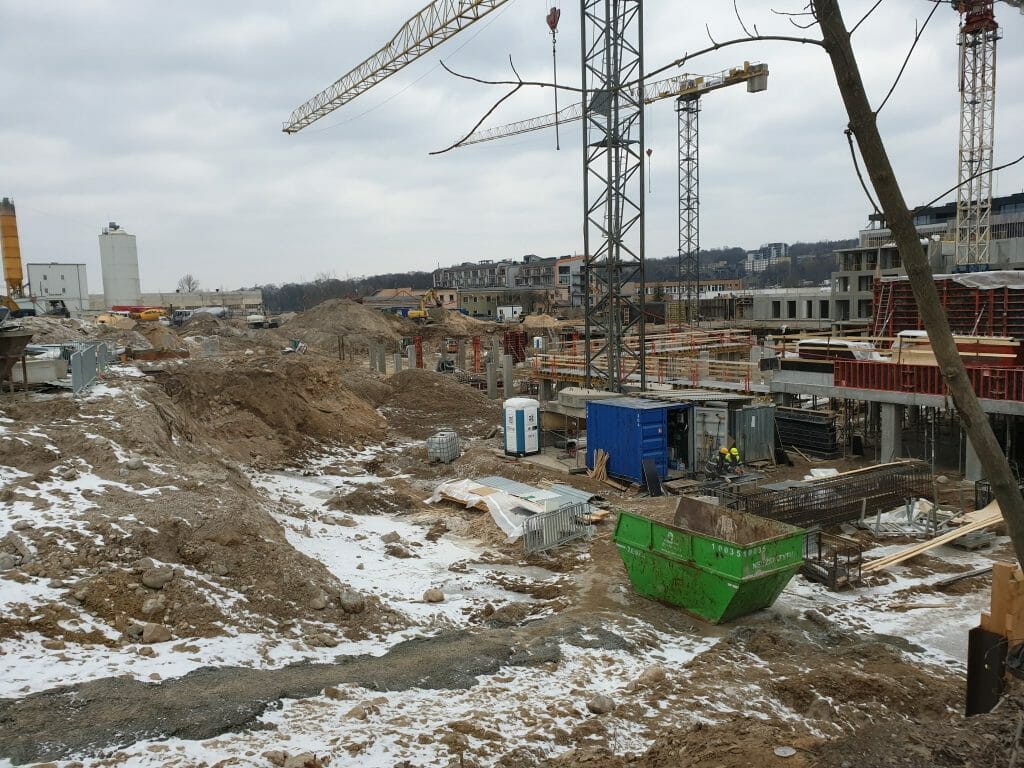Vilnelės skverai 1 etapas (Manufaktūrų g. 7) - Multi apartment - construction photos