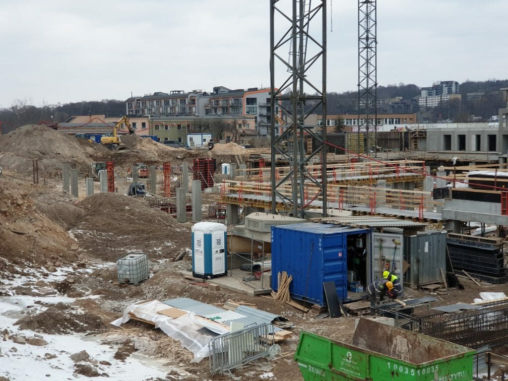 Vilnelės skverai 1 etapas (Manufaktūrų g. 7) - Multi apartment - construction photos