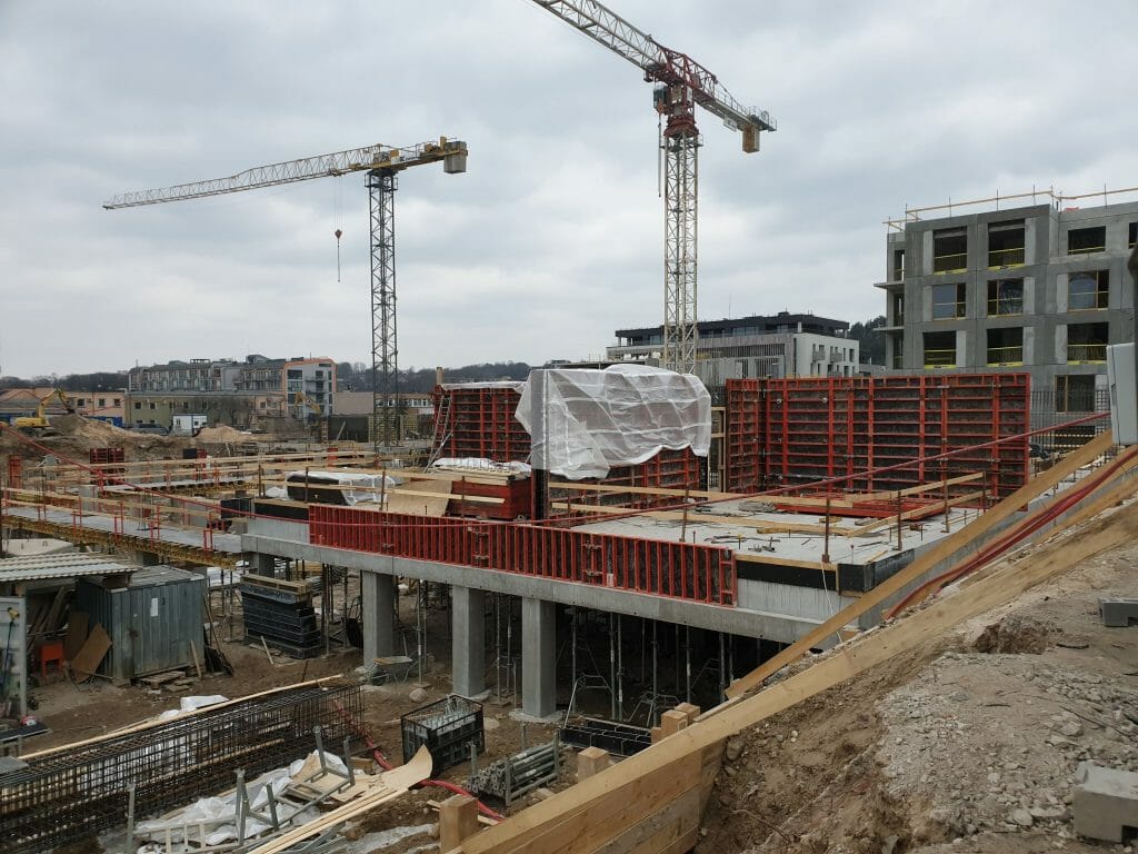 Vilnelės skverai 1 etapas (Manufaktūrų g. 7) - Multi apartment - construction photos