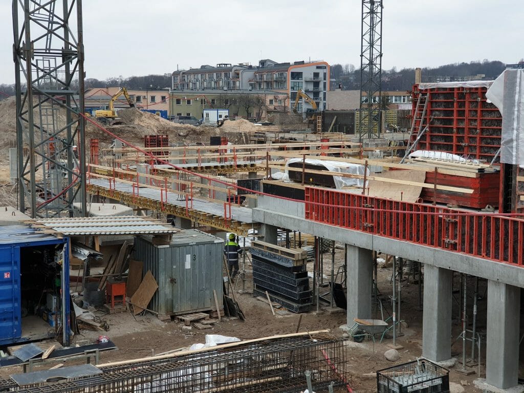 Vilnelės skverai 1 etapas (Manufaktūrų g. 7) - Multi apartment - construction photos