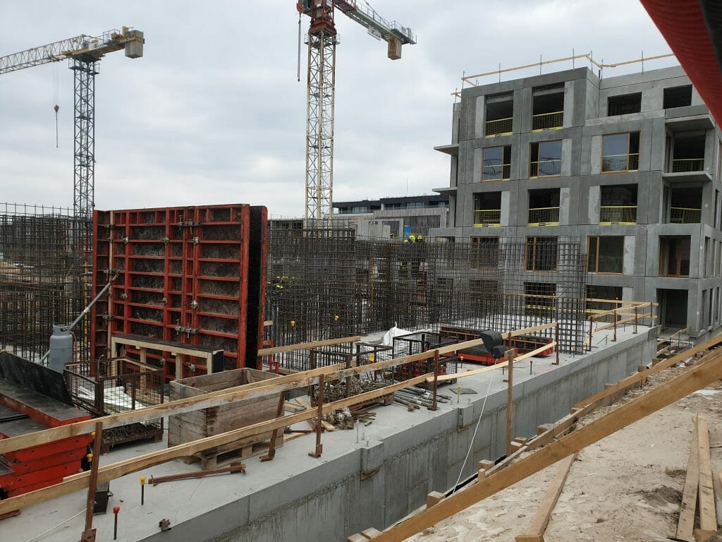 Vilnelės skverai 1 etapas (Manufaktūrų g. 7) - Multi apartment - construction photos