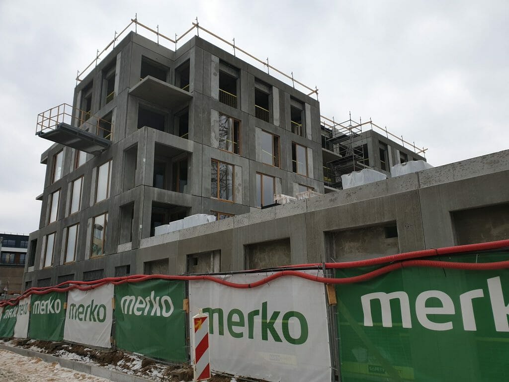 Vilnelės skverai 1 etapas (Manufaktūrų g. 7) - Multi apartment - construction photos