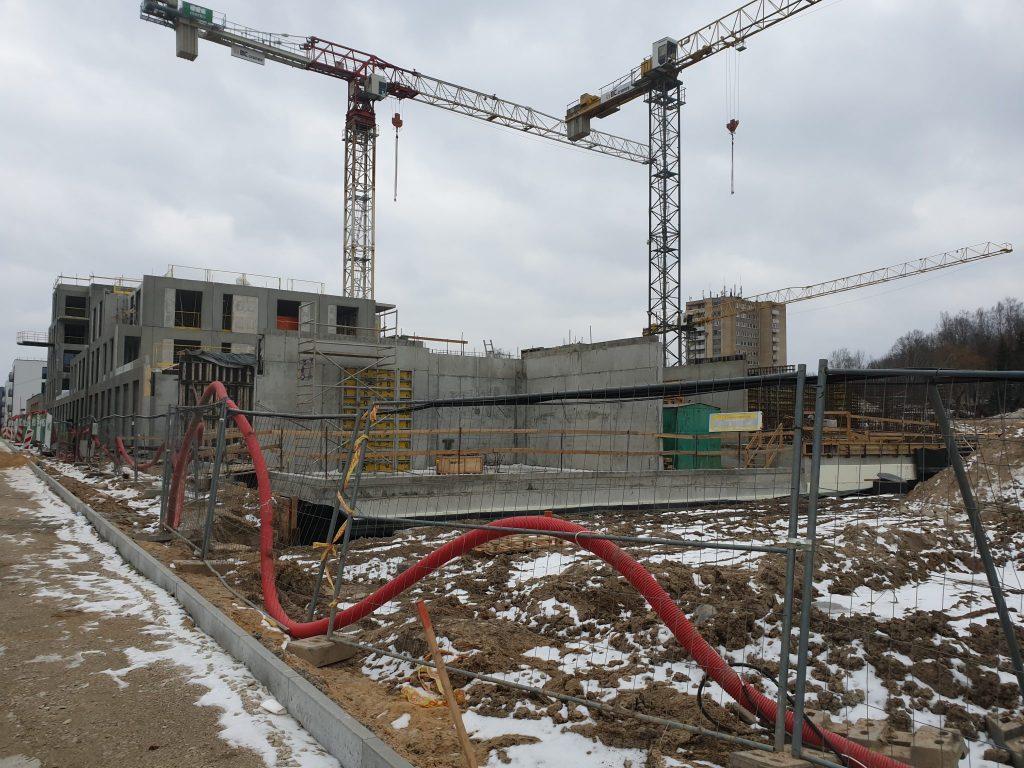 Vilnelės skverai 1 etapas (Manufaktūrų g. 7) - Multi apartment - construction photos